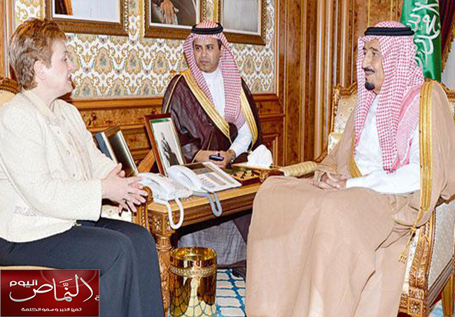 ولي العهد يبحث ومسؤولة أوروبية الوضع الإنساني الصعب في سوريا