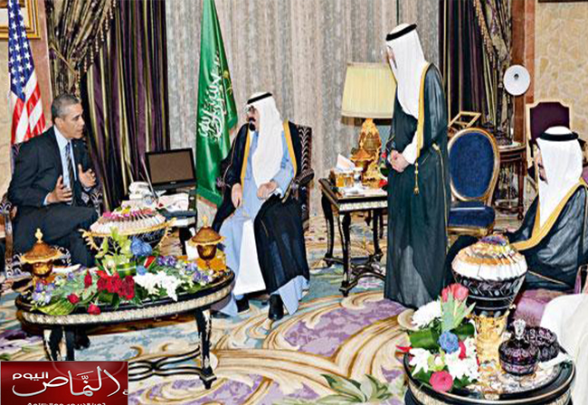 الملك عبدالله يبحث مع الرئيس أوباما تعزيز التعاون بين البلدين
