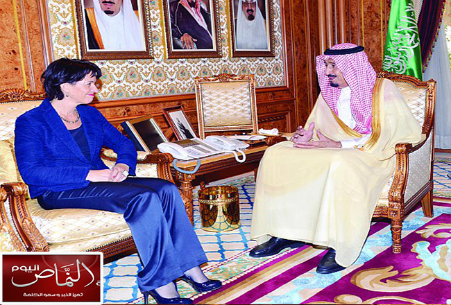 ولي العهد يستقبل عضو المجلس الفدرالي السويسري وزيرة البيئة والنقل والطاقة والاتصالات