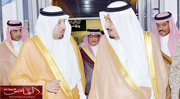 ولي العهد يصل جدة قادما من حفر الباطن
