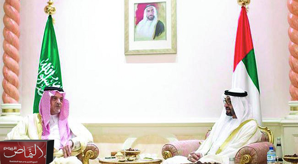 رسالة ملكية إلى الشيخ خليفة بن زايد نقلها سعود الفيصل