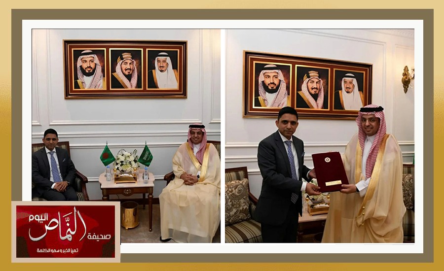 فريد الشهري .. يستقبل القنصل البنغلاديشي الجديد بجدة