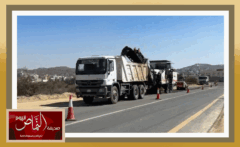 بلدية النماص .. تنفذ أعمال التوسعة والسفلته لتعزيز البنية التحتية