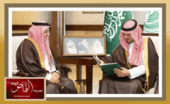الأمير سعود بن مشعل .. يستقبل فريد الشهري “بمكتبه بديوان الامارة”
