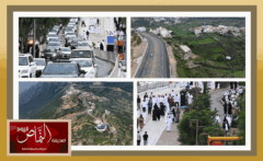 محافظة النماص ..  ترحب بكم بين أمواج الضباب وزخات المطر