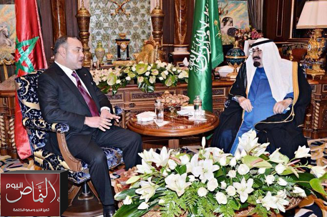 خادم الحرمين يستقبل ملك المغرب