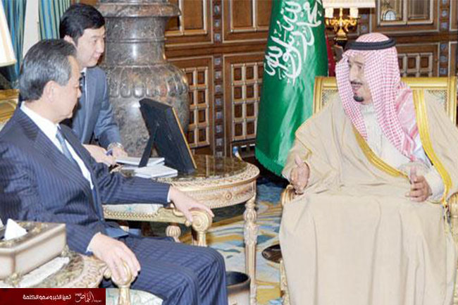 ولي العهد يستقبل وزير الخارجية الصيني