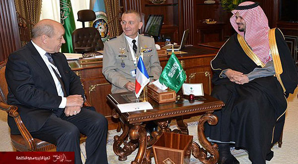 نائب وزير الدفاع يستقبل وزير الدفاع الفرنسي