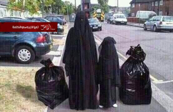 سياسي بلجيكي ينشر صورة لمنتقبة بجوار كيس قمامة.. و«يطلب تحديد 5 فروق بينهما»