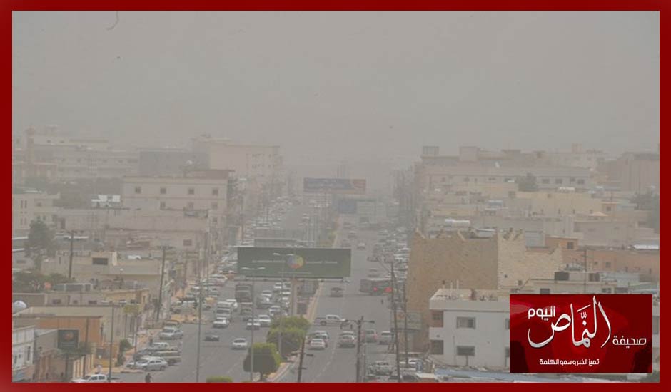 رياح وأتربة شديدة تخيم على محافظة  “النماص”