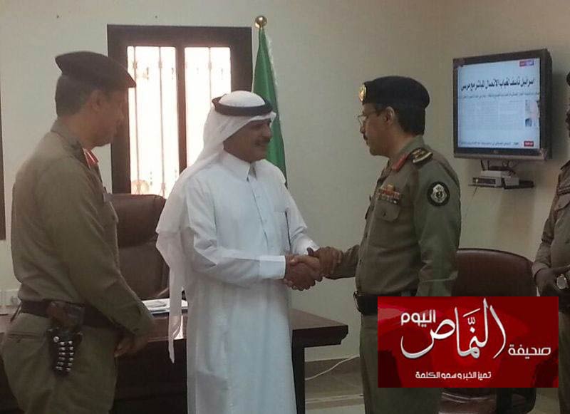 الشهري .. يستقبل مدير شرطة عسير بمركز الأمواه