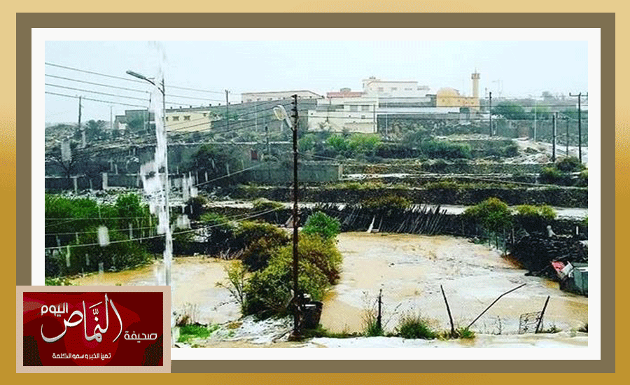 البرَد يغطي مساحات من الأراضي والمزارع في النماص وتنومة