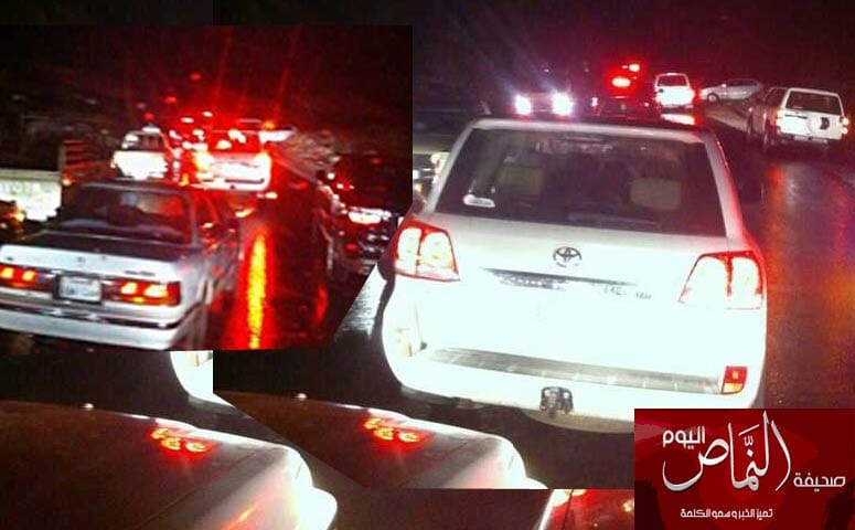 حادث مروري في عقبة برمه يغلق الطريق امام العائدين من تهامة