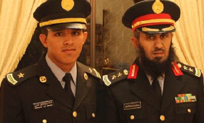 العقيد عبدالرحمن العمري يحتفل بتخرج ابنه الملازم محمد