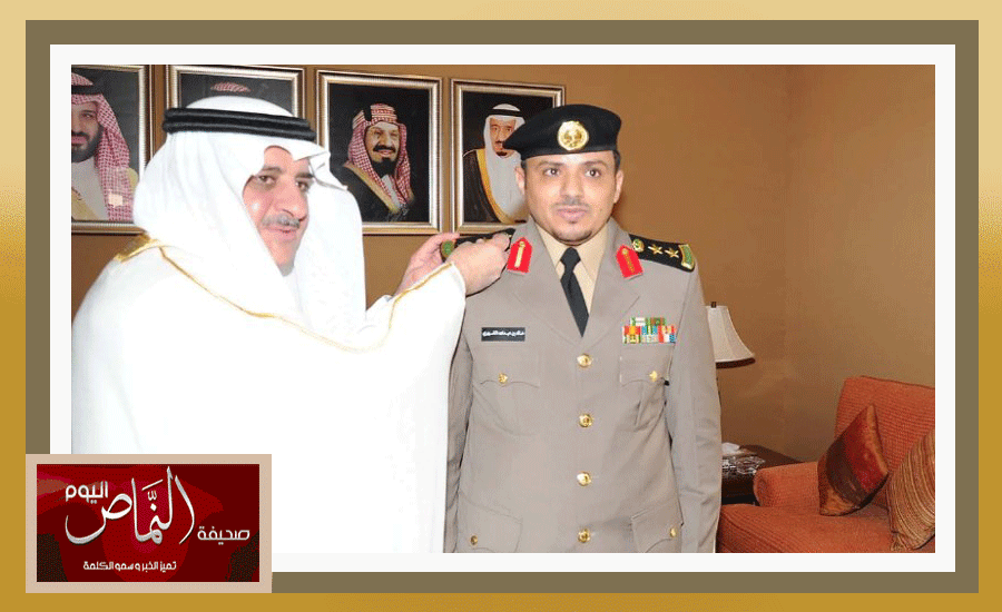 أمير تبوك .. يقلد العقيد خالد الشهري رتبته الجدبدة