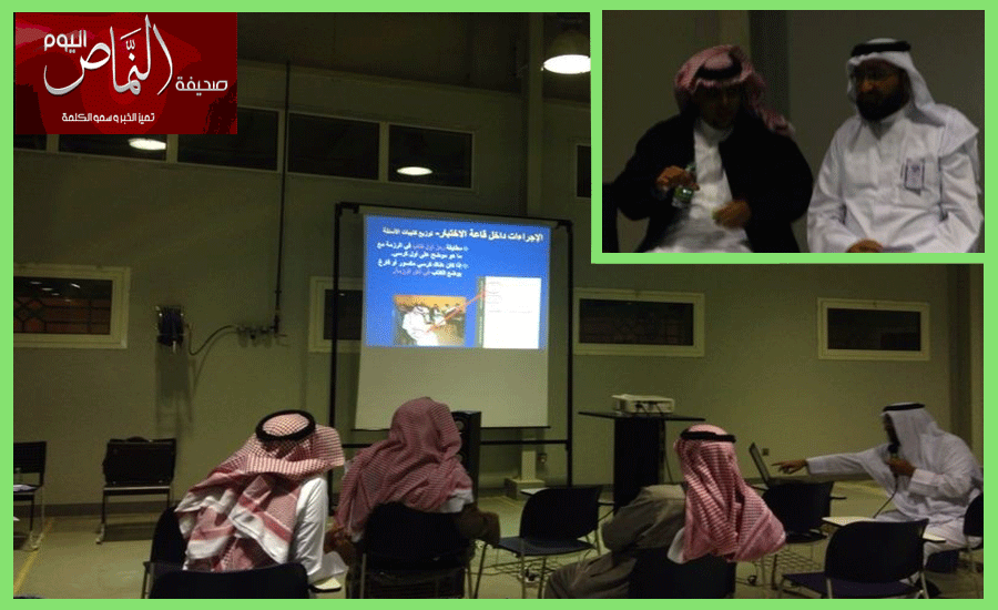 الشهري .. يستقبل الحفظي ويجتمع بأعضاء لجنة القدرات بتقنية النماص