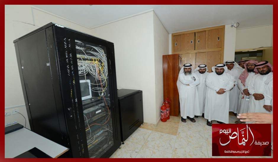 مدير التعليم ومساعدية  .. في زيارة لتقنية المعلومات