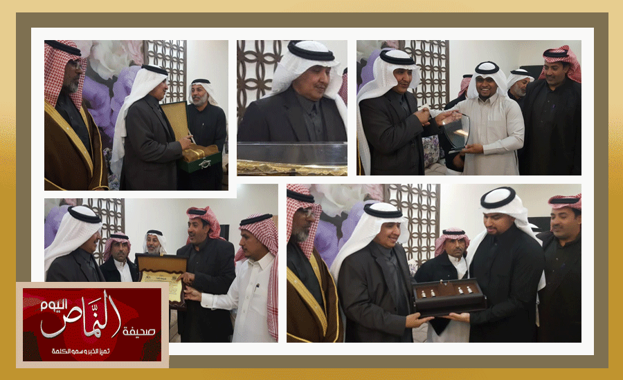 أفراد مدرسة الأمن الداخلي بالحرس الوطني يحتفون بالعميد حسن بالشهري