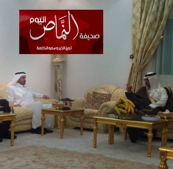 سمو الامير تركي بن طلال بن عبدالعزيز يزور الشيخ علي بن سعد بن شبيلي