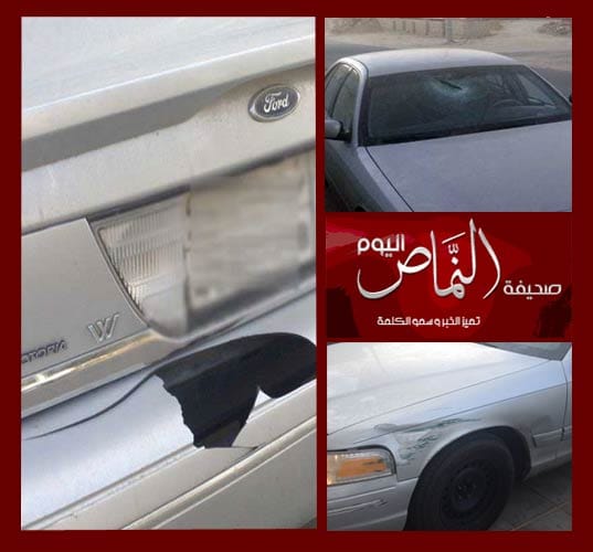 مجهولون يحطمون سيارة معلم بمدرسة القوباء