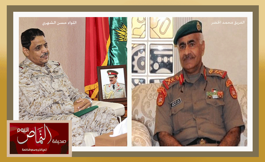 رئيس الأركان الكويتي يلتقي قائد قوات درع الخليج اللواء حسن الشهري