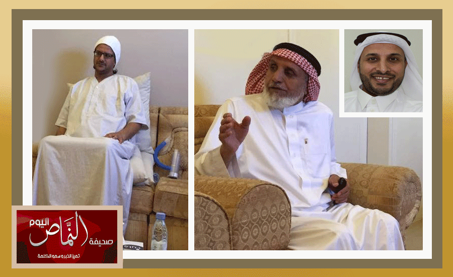 الشيخ علي بن حمود الشهري يستقبل المهنئين بنجاح عملية أبنائة بالرياض