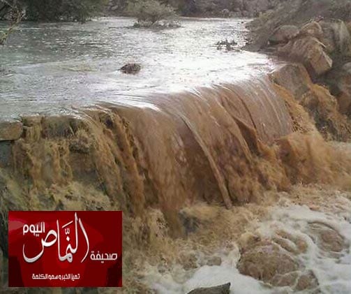 أمطار الدحض تسقي البلاد وتملأ الآبار .. ولله الحمد
