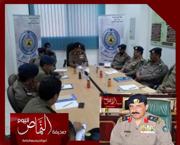 اللواء الشهري يناقش خطط الدفاع المدني خلال موسم الأمطار