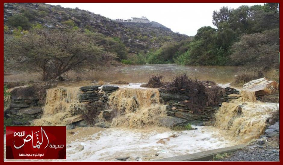 امطار على الديره ( النماص ) .. وأجواء ربيعية ممتعه