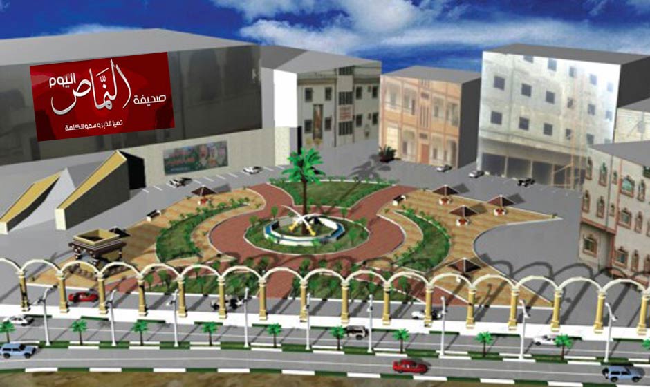 البدء في تنفيذ مشروع تحسين ساحة مركز بني عمرو