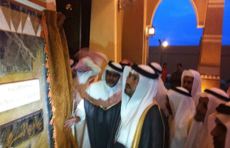 رئيس مركز السرح أ.عبدالله بن محيا يفتتح جامع السرو شمال محافظه النماص