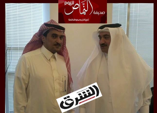 رئيس تحرير صحيفة الشرق يستقبل حميد العمري