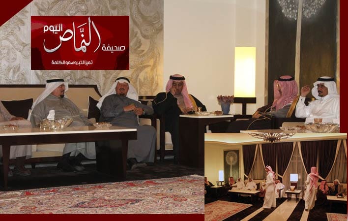 الشيخ علي بن سليمان يستضيف بمنزله بحي الغدير الشيخ تركي العسبلي