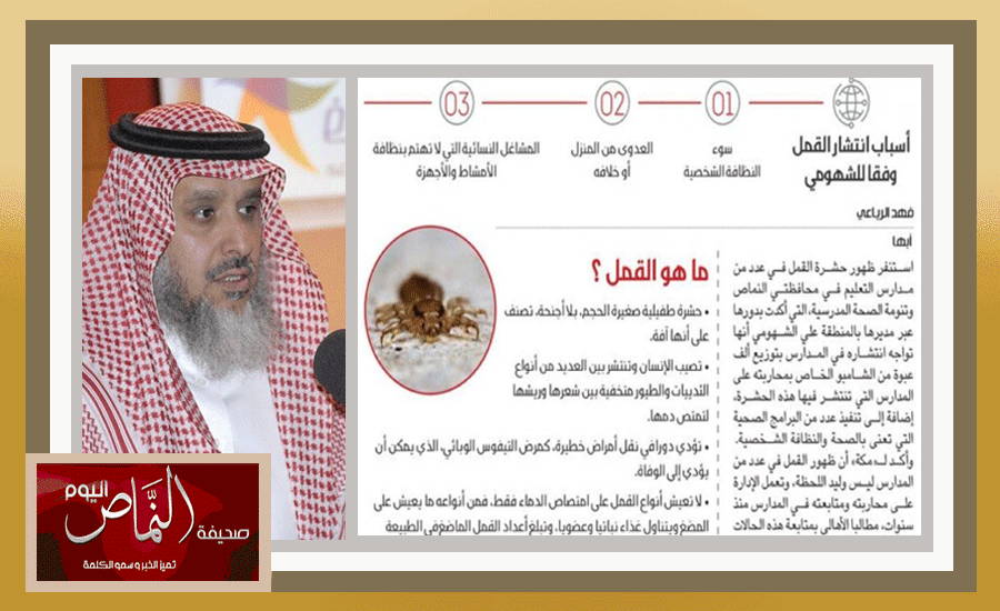 القمل يستنفر الصحة المدرسية في النماص وتنومة