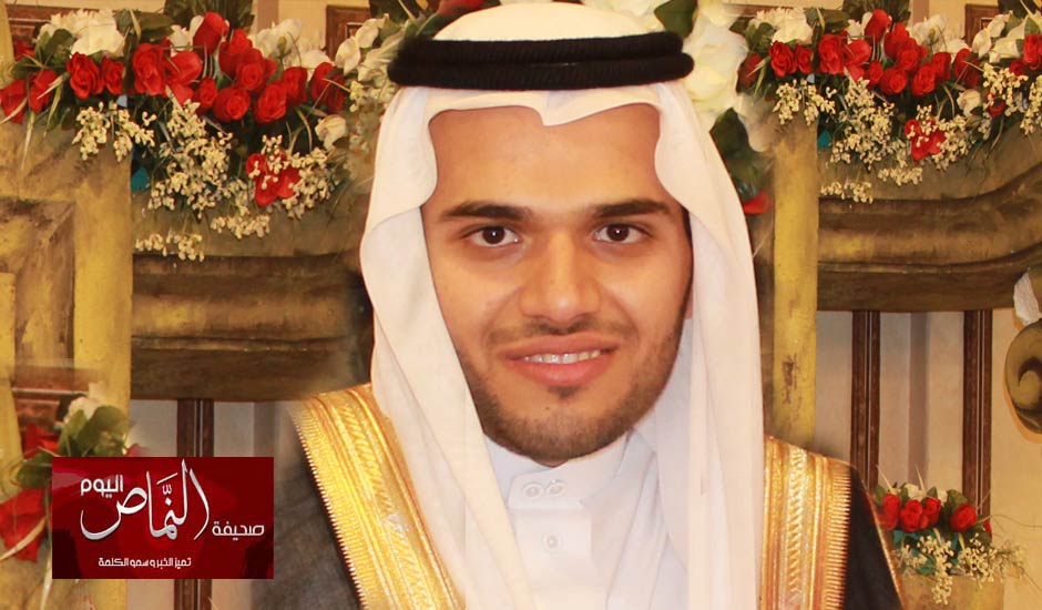 المهندس حاتم العمري متزوجاً من كريمة الشيخ فايز الشهري