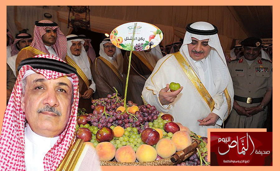 المهندس العمري .. يستقبل أمير تبوك في افتتاح مهرجان الورود والفاكهة