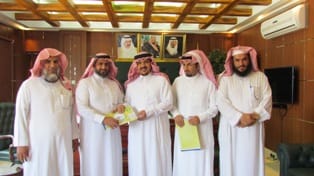 مدير التربية والتعليم يستقبل فريق (وحدة الإنتاج والتصوير)