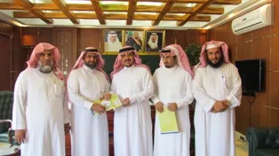 مدير التربية والتعليم يستقبل فريق (وحدة الإنتاج والتصوير)